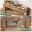 Bureau de direction rectangulaire en bois massif de 63 pouces, bureau de maison de ferme, poste de travail d'écriture
