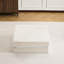 Plancher convertible, molleton circulaire Mahjong, blanc, support de haute qualité, coins de lecture modulaires à compression et avec tissu en molleton sans assemblage pour les petits espaces de vie