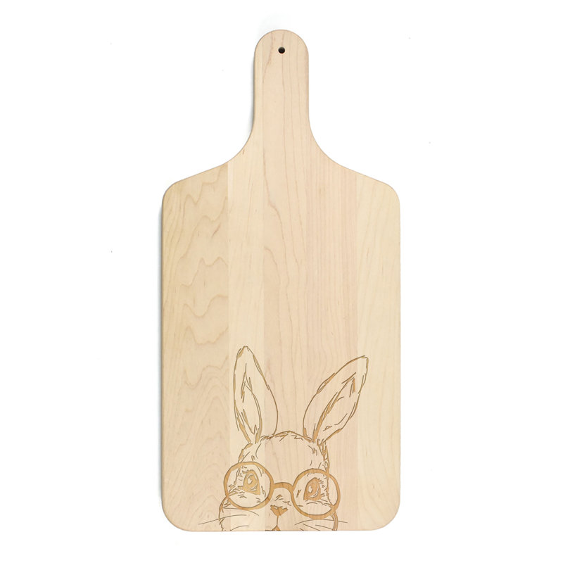 Bunny With Glasses Cutting Board