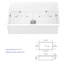 Lavabo encastré en céramique 32 po - Blanc élégant pour cuisine contemporaine