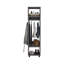 Armoire haute 63 po avec miroir, trois tablettes, roulettes et tringle, armoire-1150177085