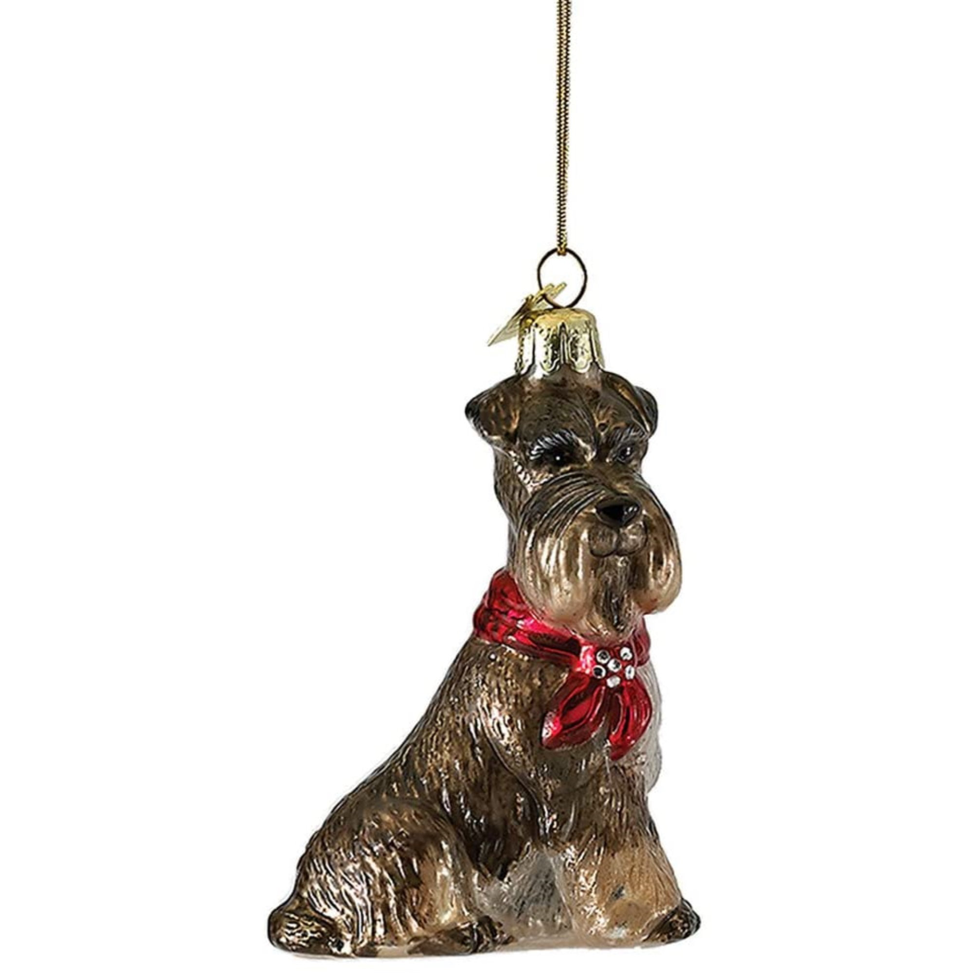 Mini Schnauzer Christmas Ornament - Design Toscano