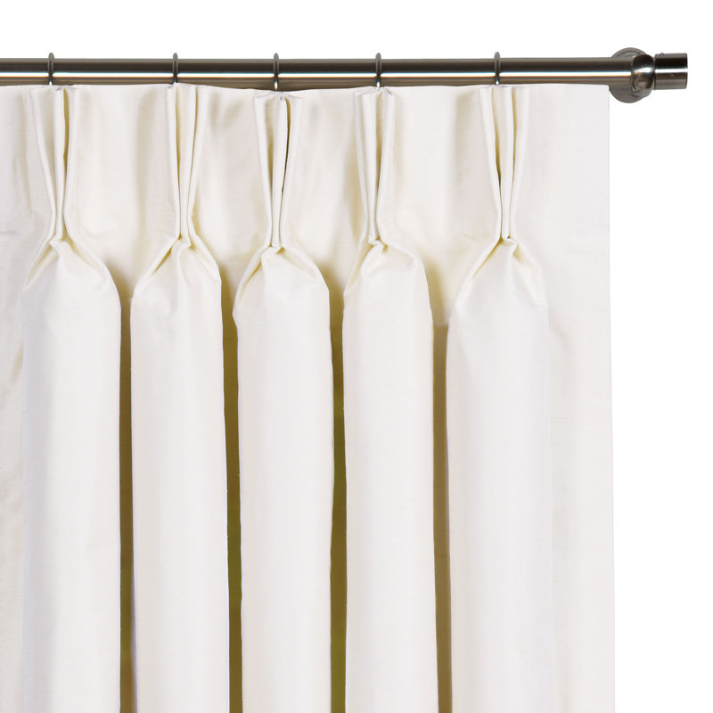 Panneau de rideau simple Edris, L 20 po x L 120 po, Blanc