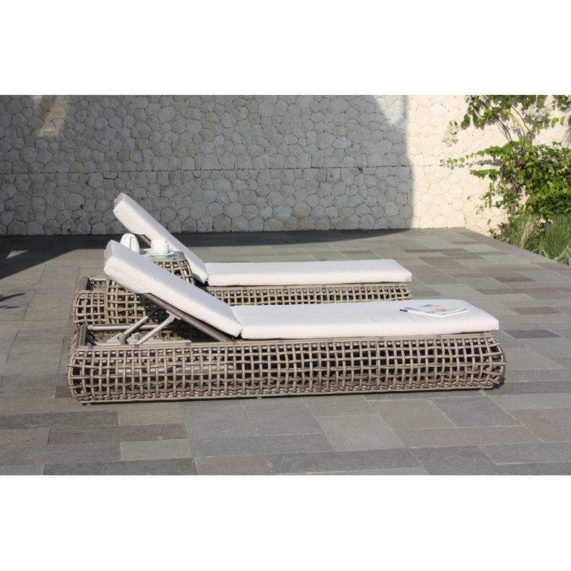 Dynasty Outdoor Chaise Lounge, Canvas Canvas Sunbrella® Canvas