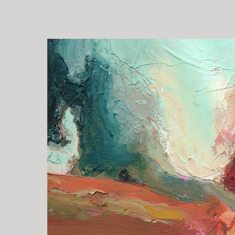 « Abstract ABS XII », impression sur toile tendue, H 24 po x l 12 po x P 1,5 po