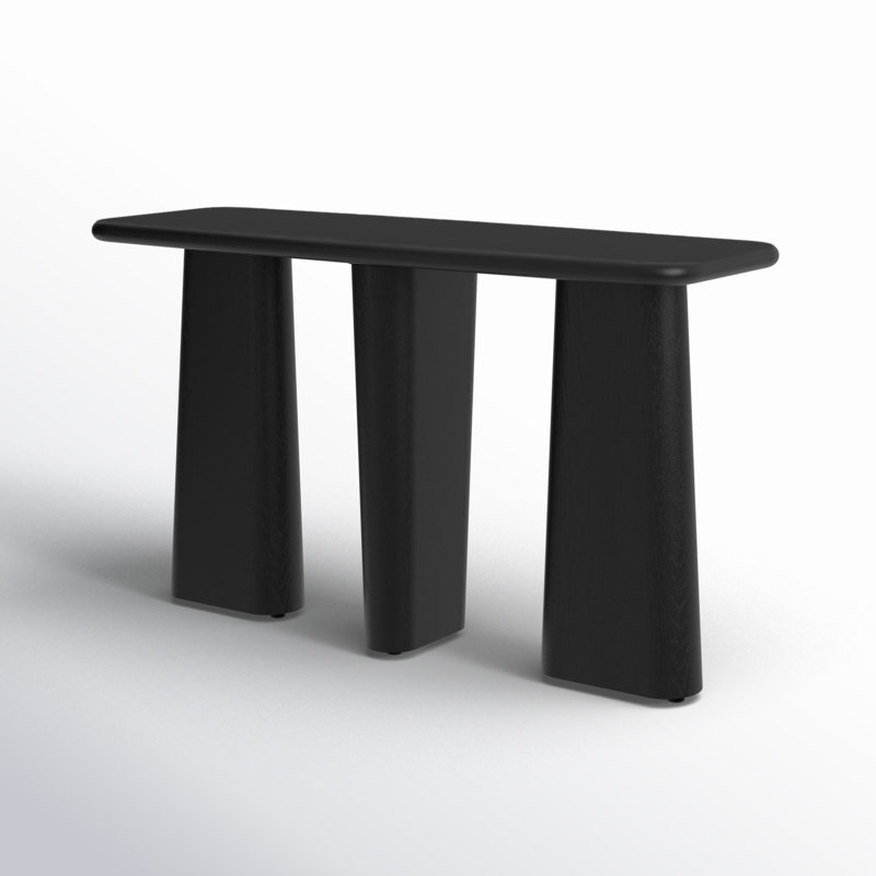 Daily 52'' Solid Wood Console Table, Black