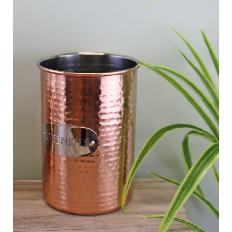 Stainless Steel Round Utensil Crock