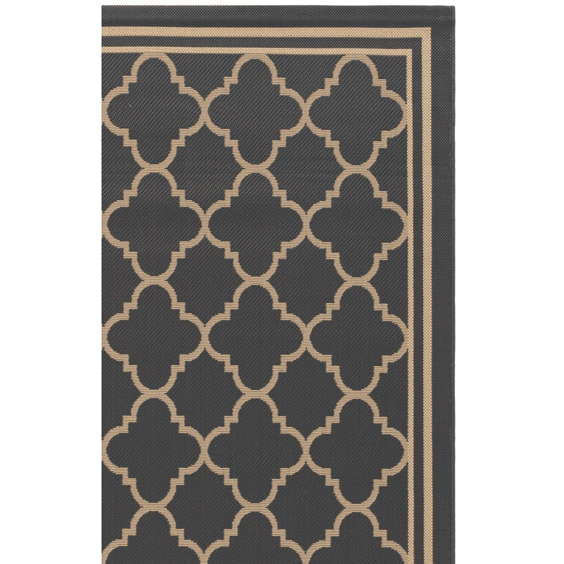Tapis d'intérieur / extérieur à motif géométrique Herefordshire Performance, Rectangle 6 pi 7 po x 9 pi 6 po