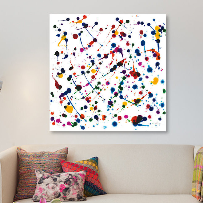 « party lights », impression sur toile tendue, H 48 po x l 48 po x P 1,5 po, Toile tendue, Pas de tapis