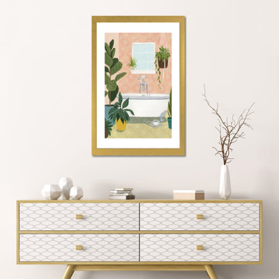 « Baignoire oasis II » par Grace Popp-impression d’art graphique