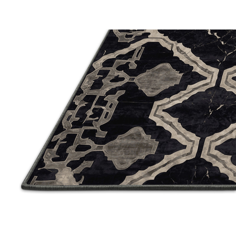 Silky Soft Plush Gray Area Rug, Square 7'