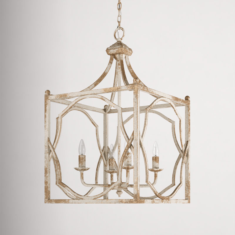 Luminaire suspendu de style lanterne à 4 lumières Averley