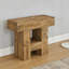 Table d'appoint avec tablette à 2 niveaux Farmhouse