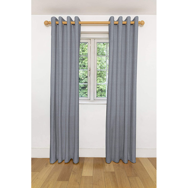 Crystalrose Cotton Blend Blackout Pair, 116" W x 182" D Cm