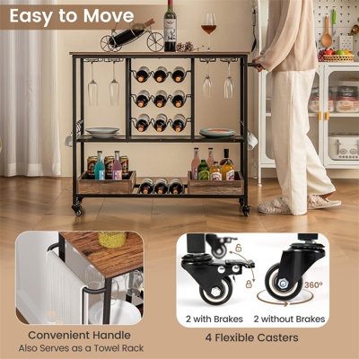Alys Metal Bar Cart