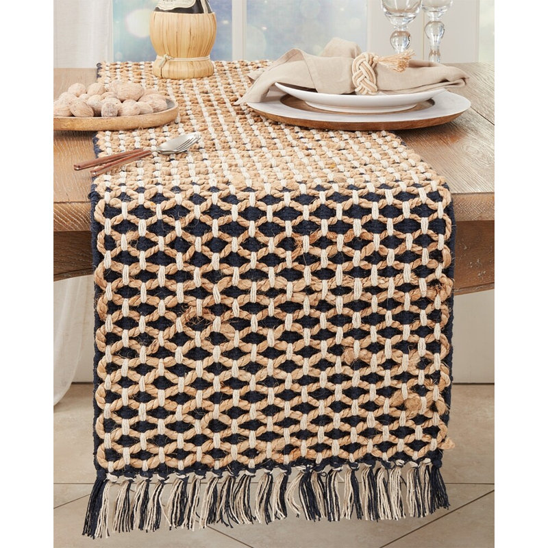 Chemin de table Alies, Bleu marine