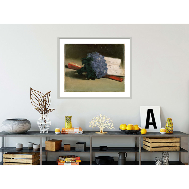 «Bouquet of Violets» par impression giclée encadrée, 33,5 po H x 40,14 po po
