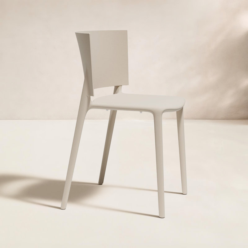 AFRICA Side Chair (Indoor/Outdoor), Ecru
