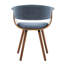 Kincheloe 47cm H Fabric Upholstered Upholstered Back Armchair in Blue-1337140300
