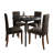 5 Pieces Dining Set With 42"L Round Table-949609104