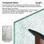 Porte de douche coulissante double sans cadre avec verre givré l 56-61 "x H 79"-126719430