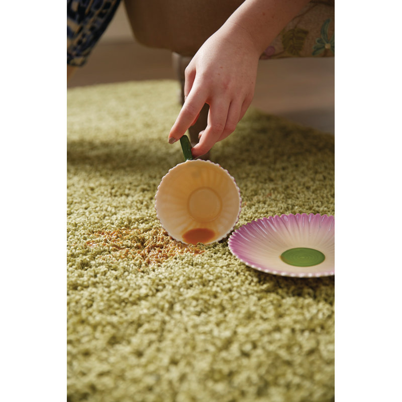 Solid Colour Shag Area Rug, Rectangle 100 x 150cm