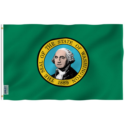 Drapeau de maison en polyester Washington State