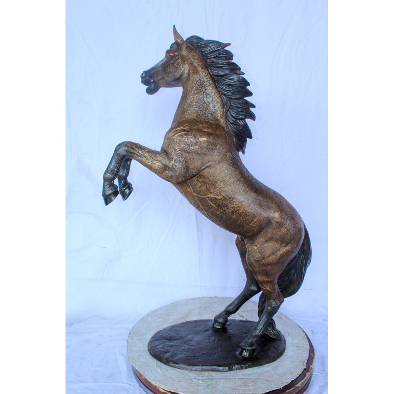 Nifao Collection Exquisite Galloping Horse Bronze Statue, Exceptional Detail 28" x 12" x 40"H