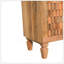 Armoire Marbella en bois massif, brun, 2 tiroirs