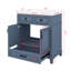 Meuble-lavabo sur pied 30 po avec lavabo, armoire de rangement en bois avec 2 portes et 1 tiroir, meuble-lavabo sur pied-839231556