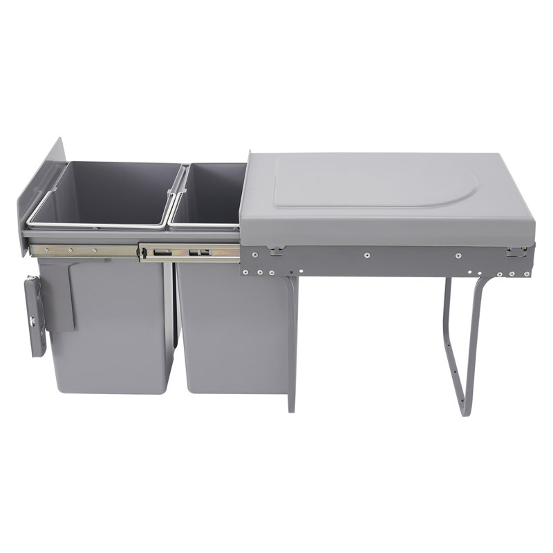 40L Pullout Recycling Garbage Trash Can