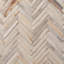 Fossil 1x4 Herringbone Matte Petrified Natural Stone Mosaic Tile