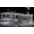 Dainte Luxury Ocean-Wave Kitchen Island with Glass Top – Sculptural Acrylic Designer Island Table for Modern Kitchens