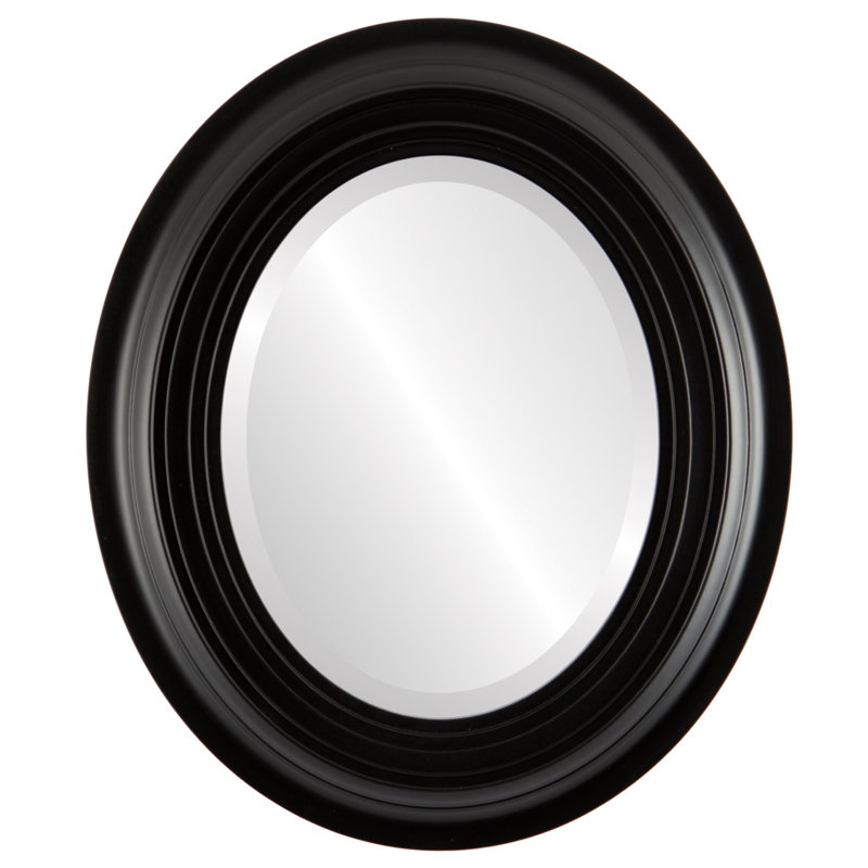 Miroir d’appoint biseauté côtier Pinter, 42 po x 30 po, Noir