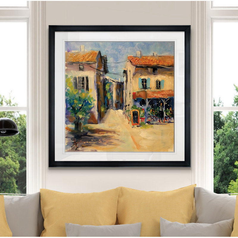 « france i », peinture, H 16 po x l 16 po x P 1,5 po, Cadre noir