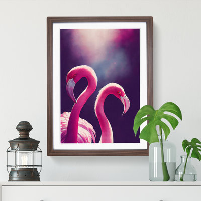 Two Flamingos - Framed Print