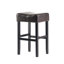 Tabouret de bar en cuir reconstitué sans dossier (ensemble de 2)