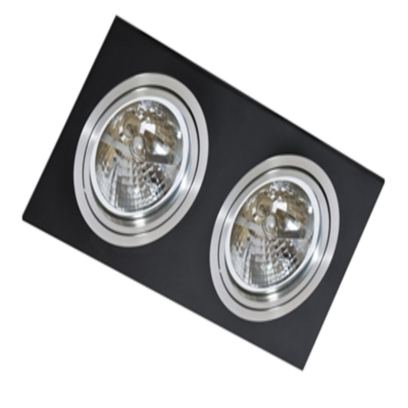 Siro Recessed Housing, Black/Silver
