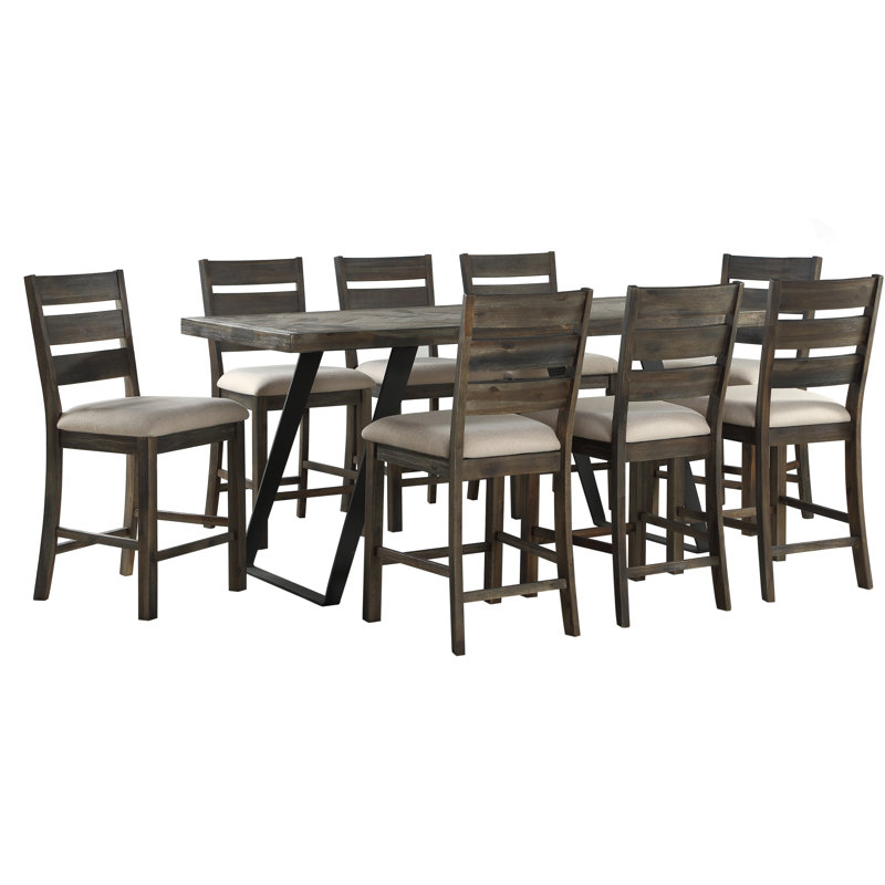 Kamille 8 - Person Double Pedestal Dining Set