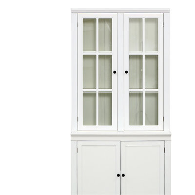 Pantry Cabinet with Glass Door, Display Cabinets with Storage