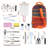 19Pcs Camping Cooking Utensil Kit with Storage Bag