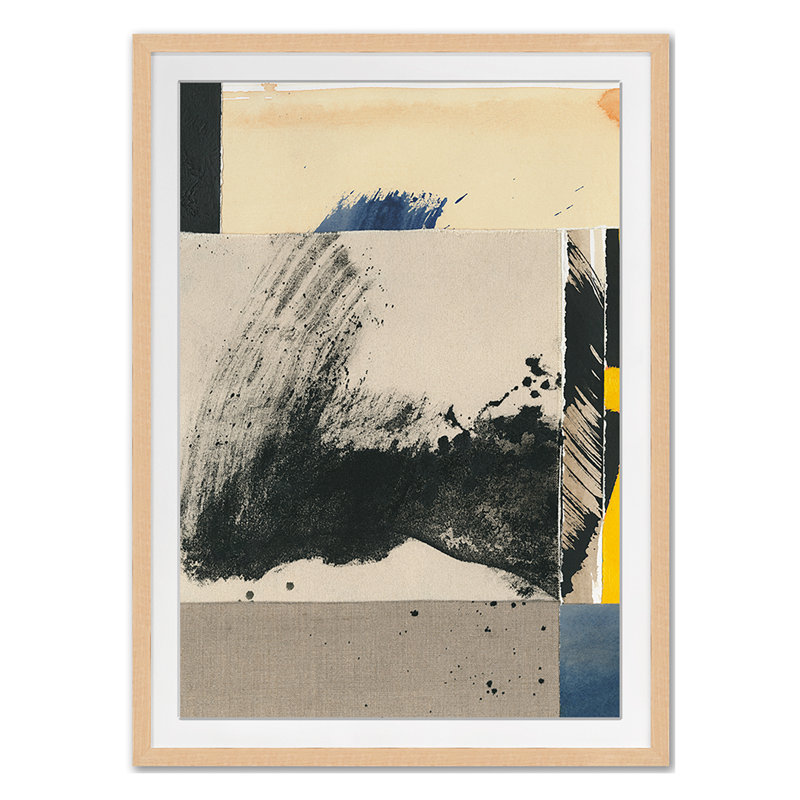 Assemblage 5 Print by Ngo, PC, Maple Single Picture Framed, 30'' H x 22'' W