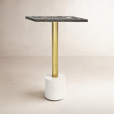 Gillian 15" Bone Inlay End Table