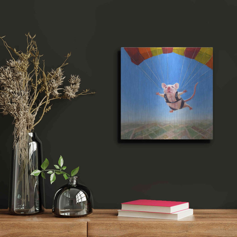 «Geronimo» par Lucia Heffernan, art mural en métal, 36 po x 36 po, H 12 po x l 12 po