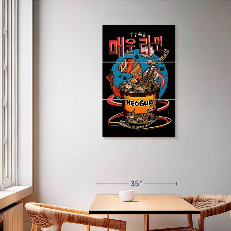 Yarlin Spicy Noodles, 57" H x 36" W