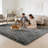 Soft Shag Area Rug for Bedroom Nursery,Gray-2094710331