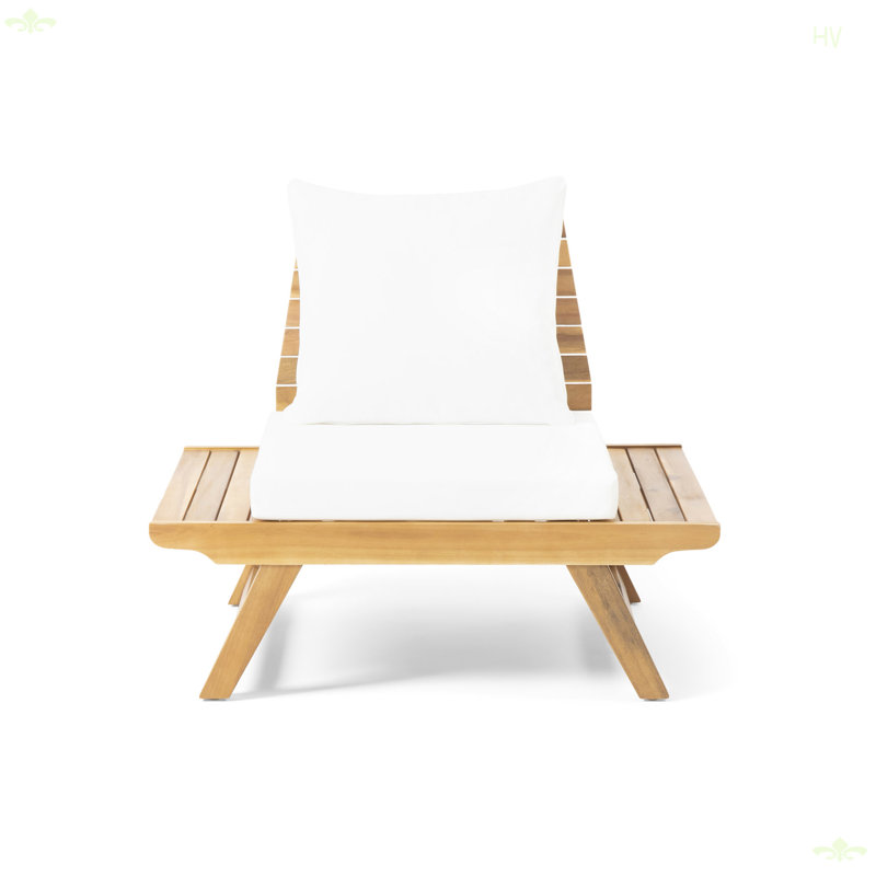 Fauteuil club d'extérieur, Blanc / sarcelle