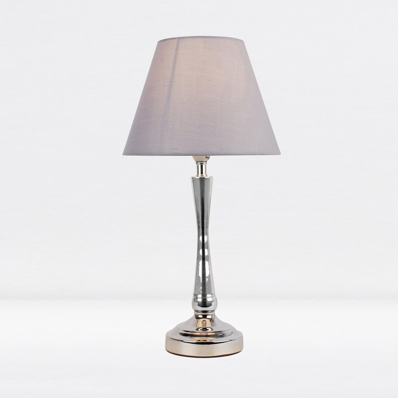 Avonmore Metal Lamp, Antique Brass, Grey