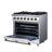 Massimo 36 Freestanding Gas Range with Antique Brass-116502420