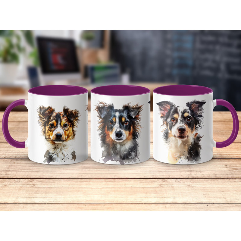 Ceramic Coffee Mug, Purple